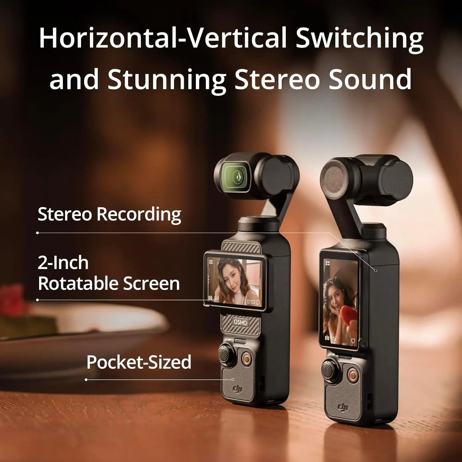 DJI Osmo Pocket 3 Portable Handheld Vlog Video Camera with 1 Inch CMOS Sensor, 4K 120fps Recording & 3 Axis Gimbal Stabilizer, Smart Face & Subject Tracking