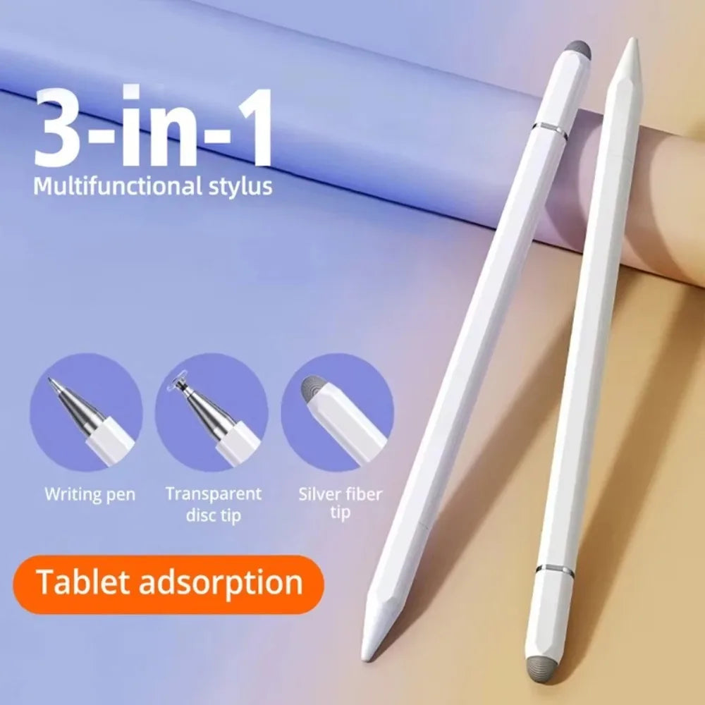 3 In 1 Magnetic Stylus Pen Universal Capacitive Touch Screen Pencil Drawing Writing Pen For Phone Tablet Android IOS