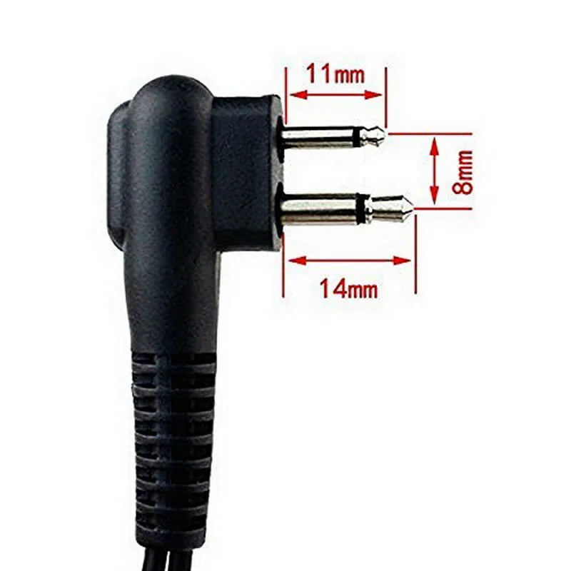 Air Tube Headset Earpiece Mic for Motorola R2 CP200D CP200 DTR600 DTR700 RDU4100 RDU2020 RDU2080D FT-4XR FT-65R DP1400 Radio