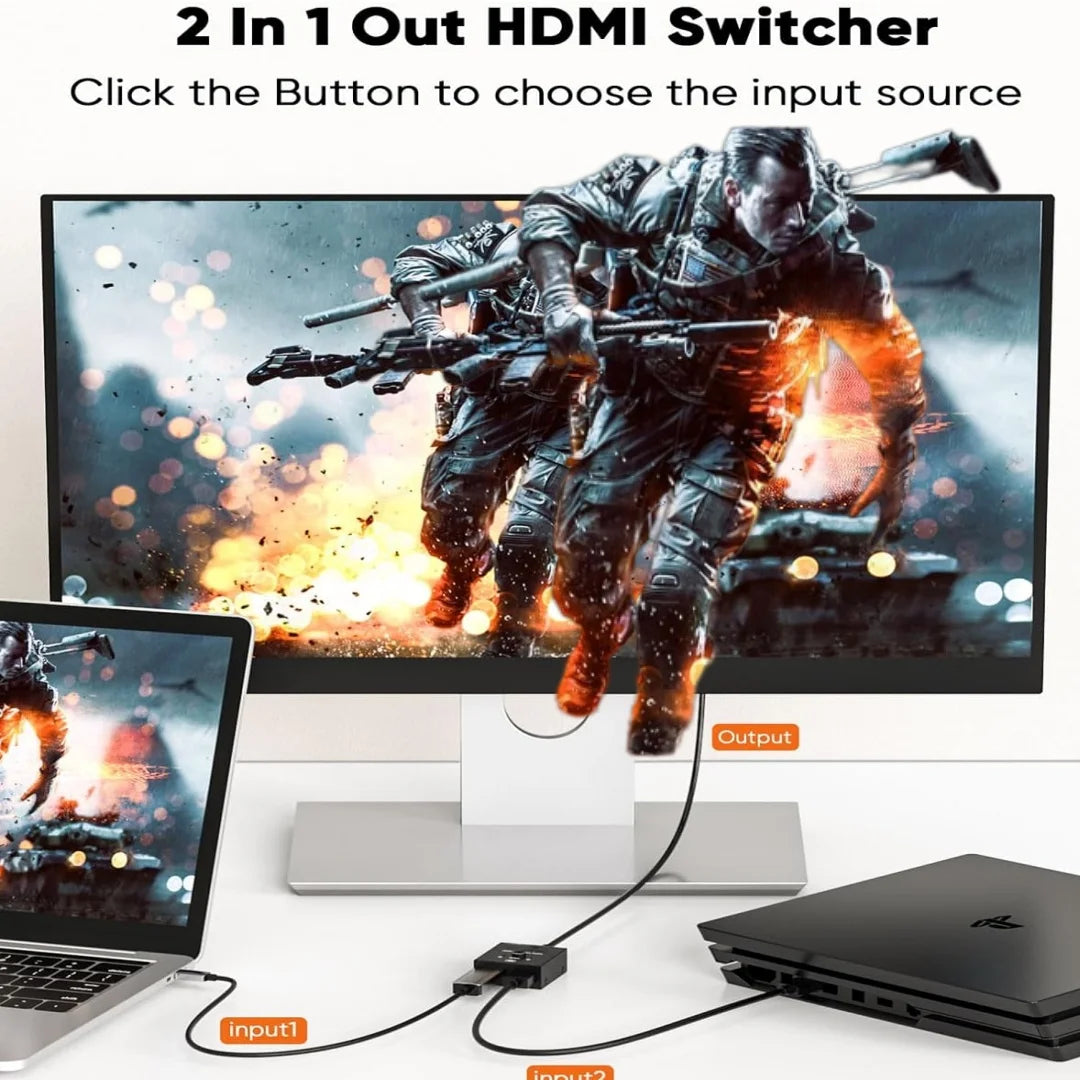 4k Switch Bi-Direction 2.0 Splitter HDMI-compatible 1x2/2x1 Adapter2 in 1 out Converter for  Switcher PS4 Pro/4/3 TV Box