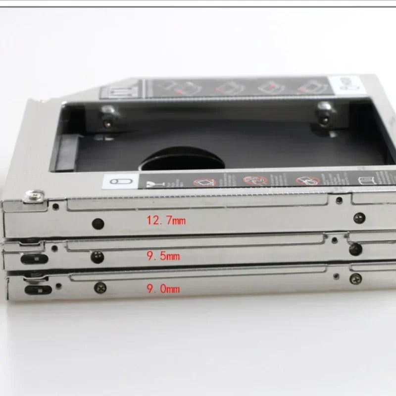 9.5 12.7mm HDD Caddy Aluminum Universa SATA 3.0 2.5" SSD CD DVD To HDD Case Optibay Enclosure CD-ROM ODD 1pcs