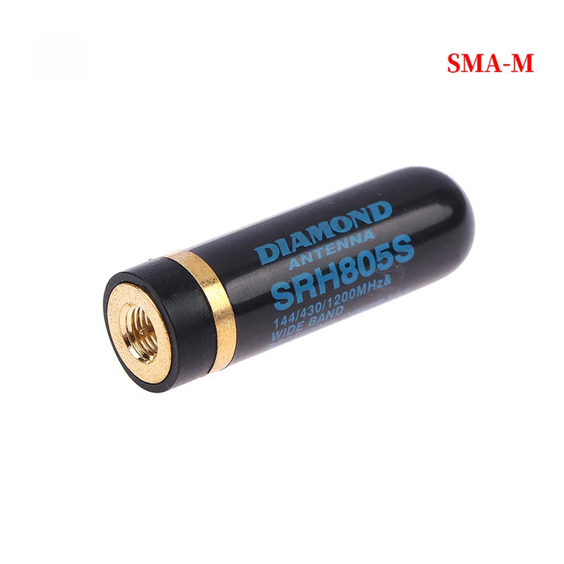 SMA-M/SMA-F Dual Band Antenna UHF+VHF SRH805S Walkie Talkie For Baofeng/YAESU 136-174MHz & 400-520MHz