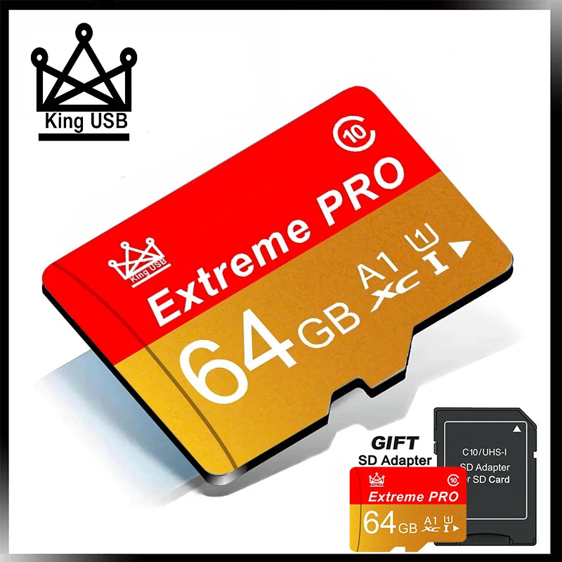 Class 10 Micro TF 256GB 512GB 64GB 32GB Memory 16GB 8GB High Speed Flash A1 Mini TF SD Card for Smartphone Camera Recording Stor