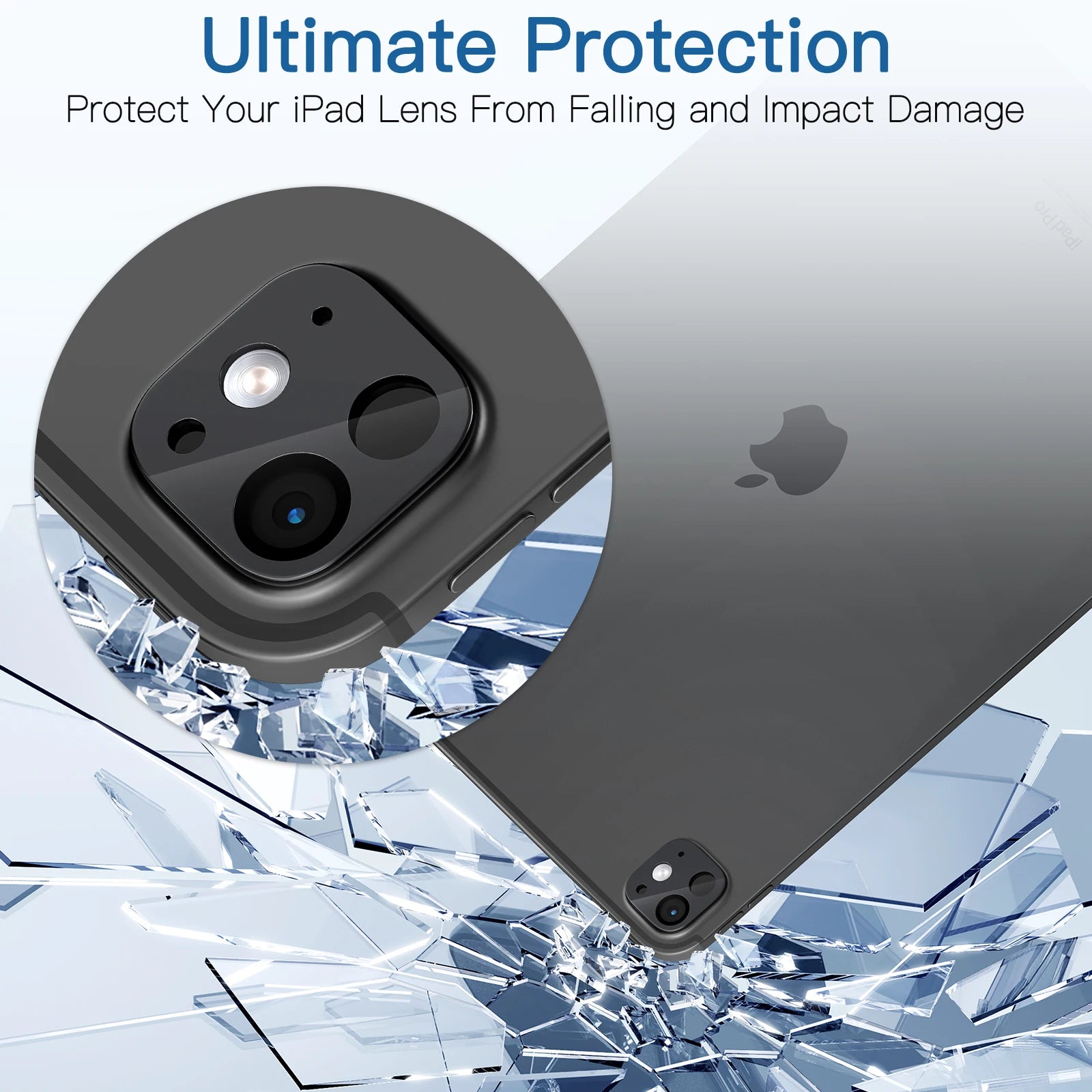 [2 Pack] Camera Lens Protector for iPad Pro 11"/12.9"(2018/2020/2021/2022),Pro 11"/13" 2024 9H Tempered Glass,Anti-Scratch,