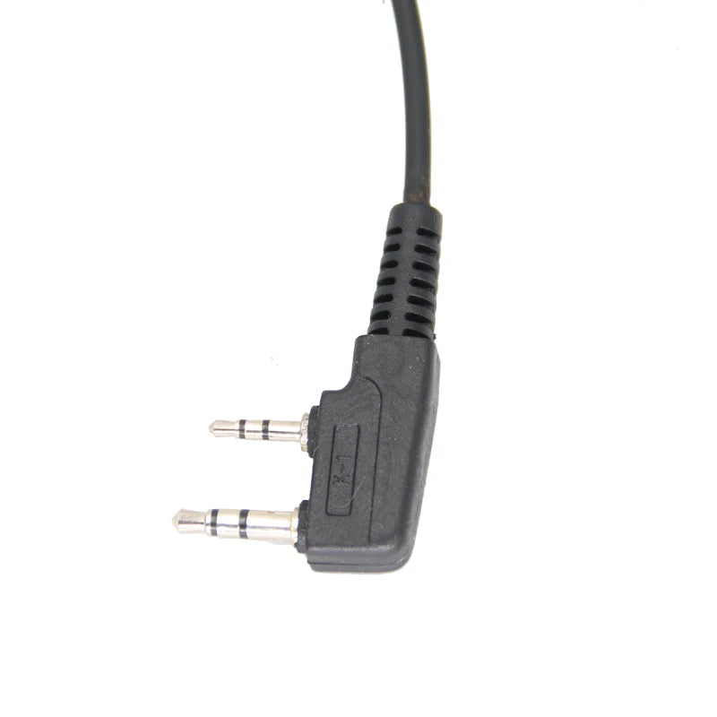 2Pin K-Type Headset Connector  to 3.5mm jack mobile phone headset, audio cable for Baofeng UV-5R TYT Wouxun Kenwood Radio