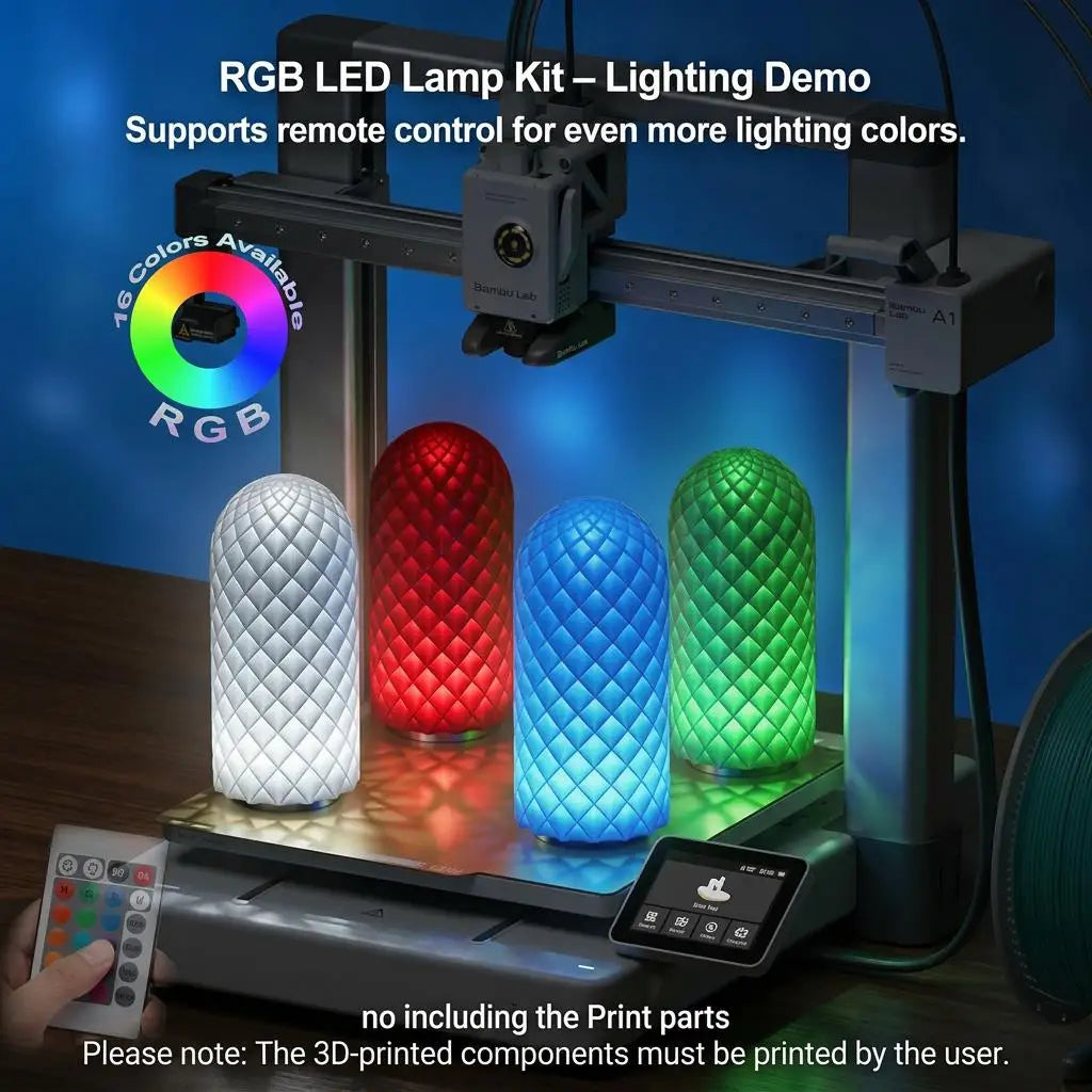 For Bambu Lab Led Lamp Kit 001 Adjustable Light Kit Led Light Parts Hardware DIY Model A1 Mini P1P P1S X1C 3D Printer Parts