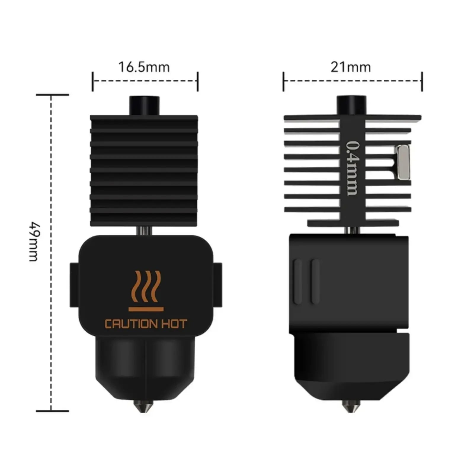 Hotend Kit For Bambu Lab A1/A1 Mini/A2L Fast Speed Hot End Assembly 0.2/0.4/0.6/0.8mm Hardened steel Nozzle 3D Printer Part
