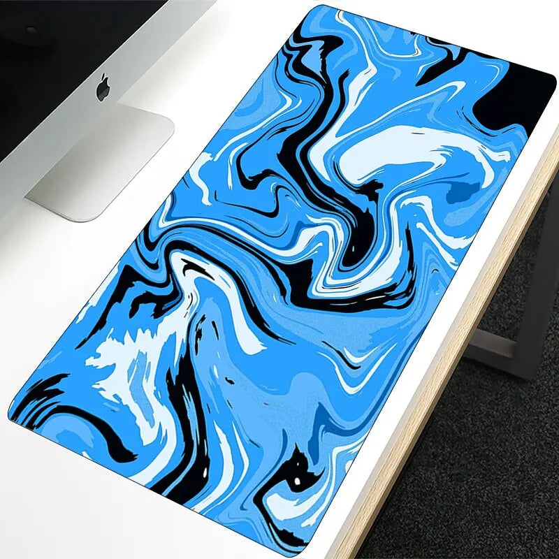 Anime Mouse Pad Large Gaming Desk Mat Extended Non-Slip Rubber Base Stitched Edge Keyboard Mat Kawaii Mousepad for Laptop Gamer