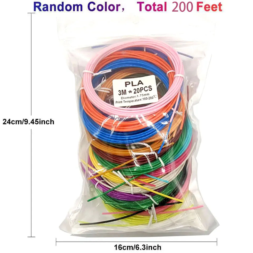 3D Printing Pen 3D PLA Filament 1.75mm 32-Colors With Various Set Combinations For Your Choice For 3D Pen Brush Line Material