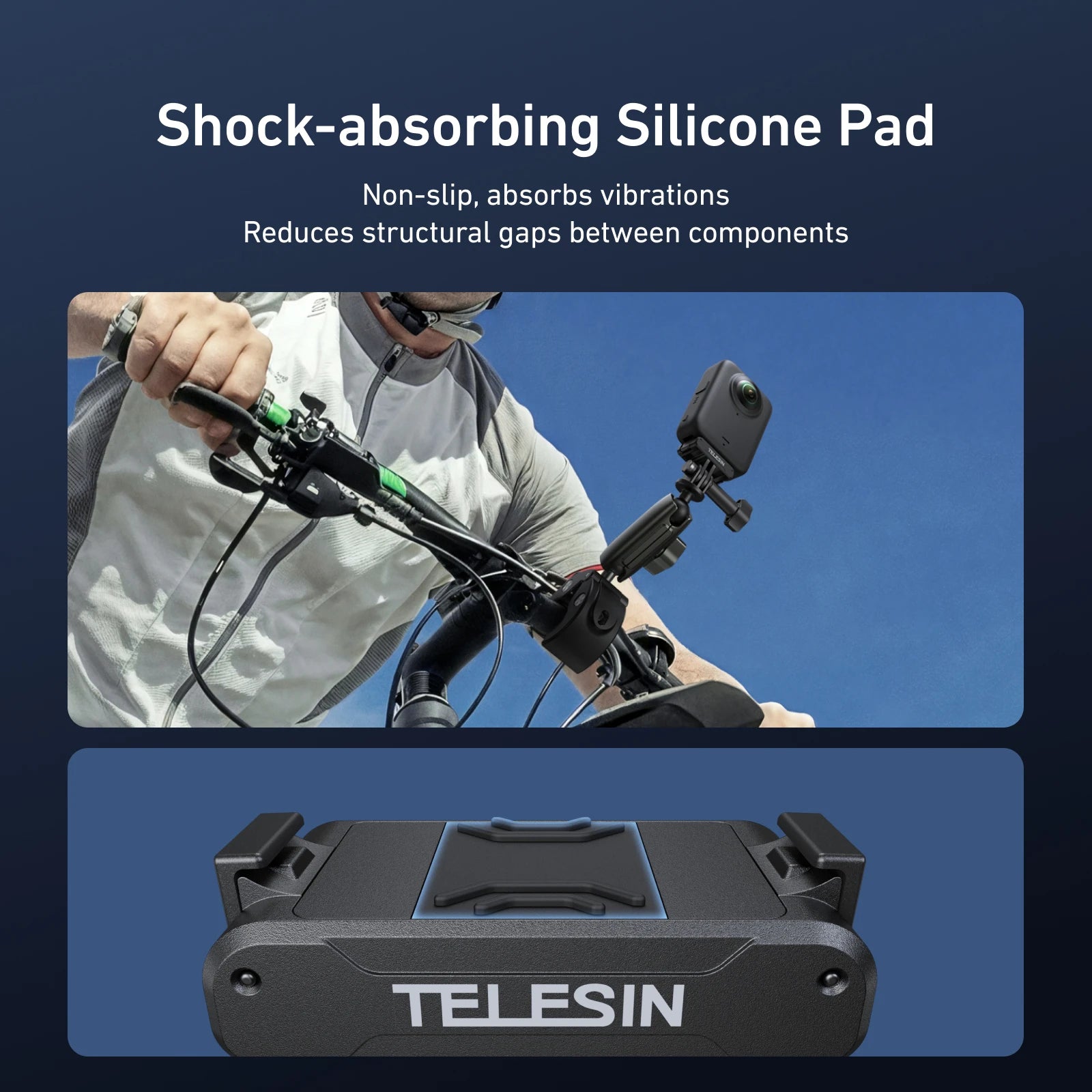 TELESIN Magnetic Two Claw Adapter Action Camera Accessories For DJI OSMO 360 Qucik Release Aluminium Alloy Dual Claw Interface