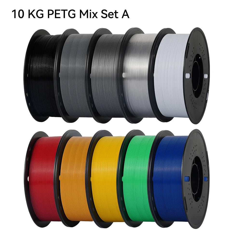 KINGROON 10KG 1.75mm PETG Filament Tangle-Free, High Quality 3D Printing Eco-friendly Plastic Consumables 22LBS, Vacuum Packaging 3D Printing