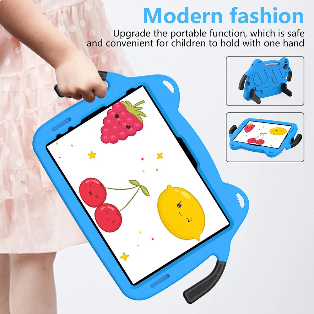 EVA Kids Safe Case For iPad Pro 11 M5 M4 Air 11 M3 M2 Air 5 4 3 For iPad 11 10 11in Cute Little Hands Handle Stand Tablet Cover