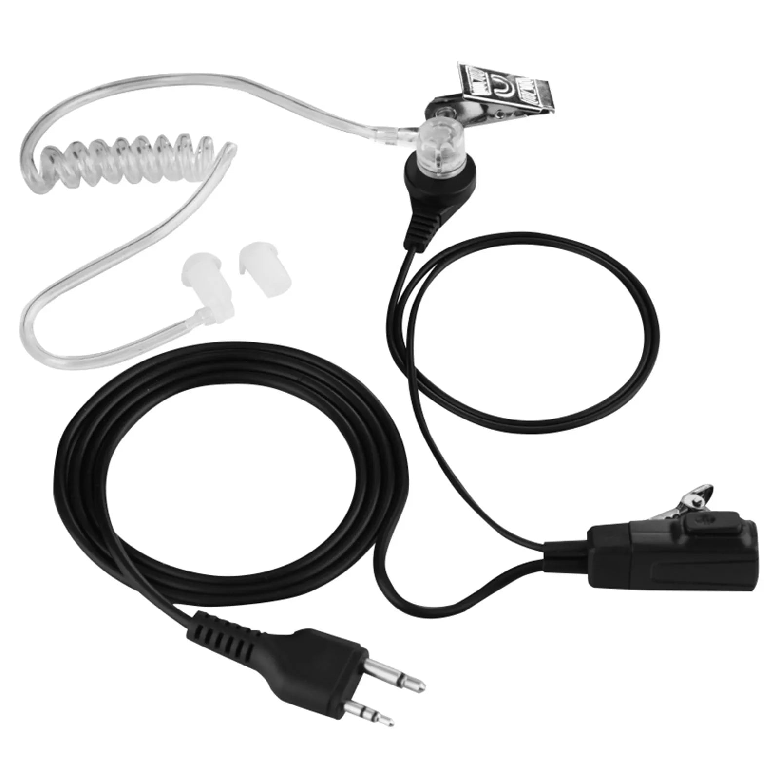 Air Transparent Tube Earbud Earpiece Heatset Mic Clear Sound for Midland Walkie Talkie Radio Headset Use Communication Accessory