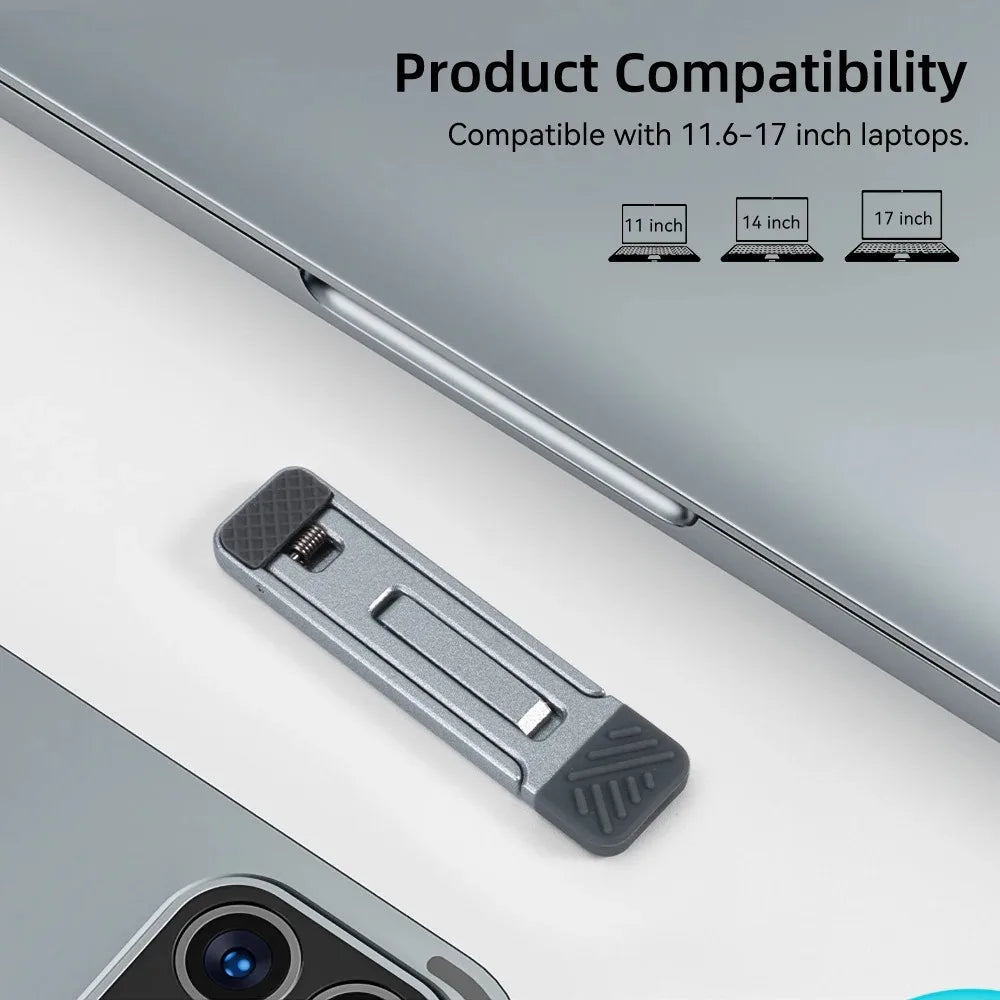 Laptop Holder for Macbook Air Pro Pad Phone 2Pcs Riser Feet Nonslip Desktop Kickstand Foldable Notebook Keyboard Stand
