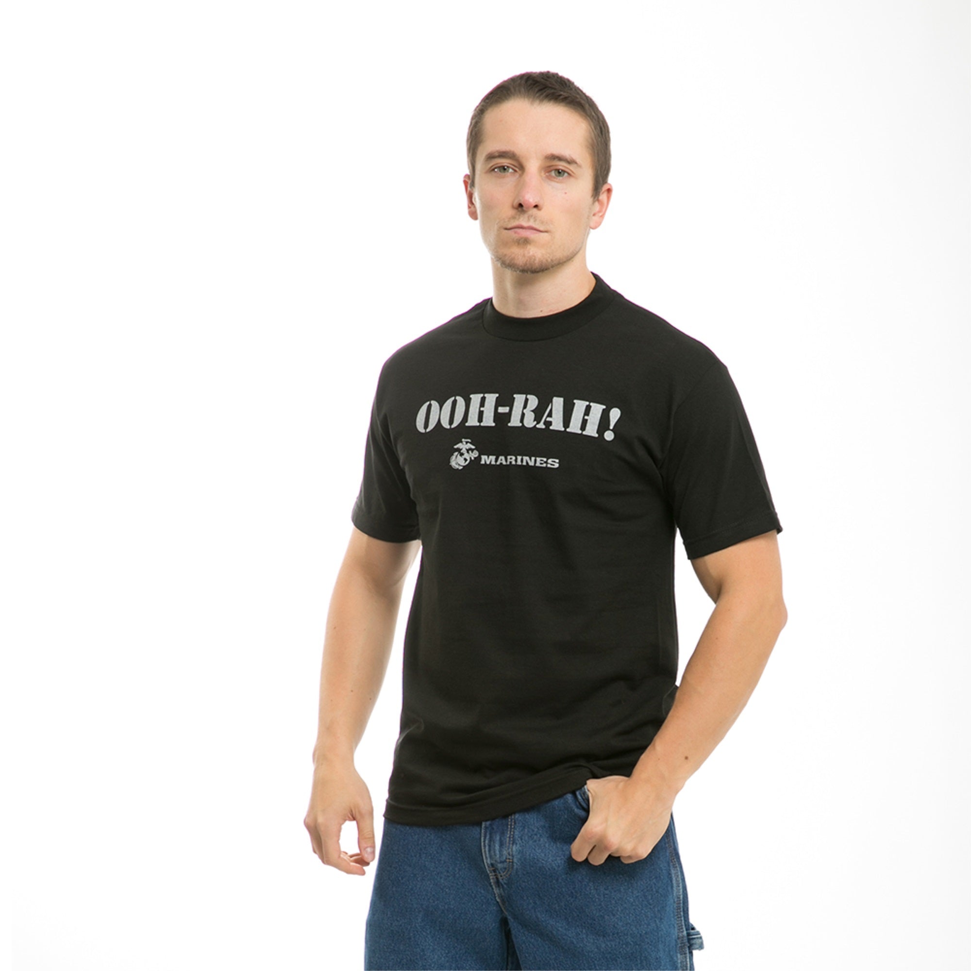 Military Graphics T'S, Ooh Rah, Blk, M