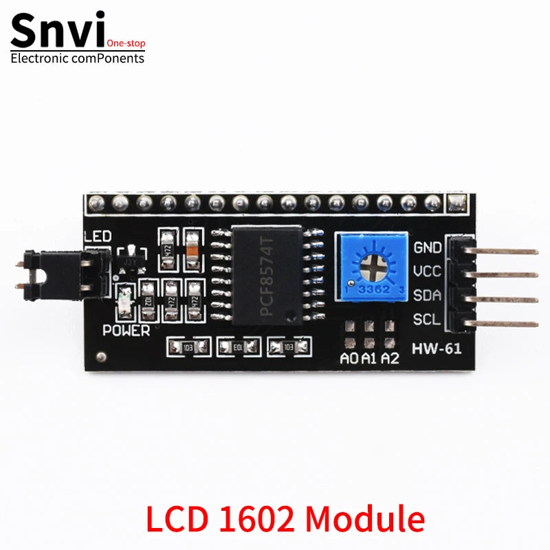 Snvi LCD1602 1602A LCD Display Module 16x2 Character Blue Yellow Green Gray Screen PCF8574 I2C IIC Interface 5V for Arduino