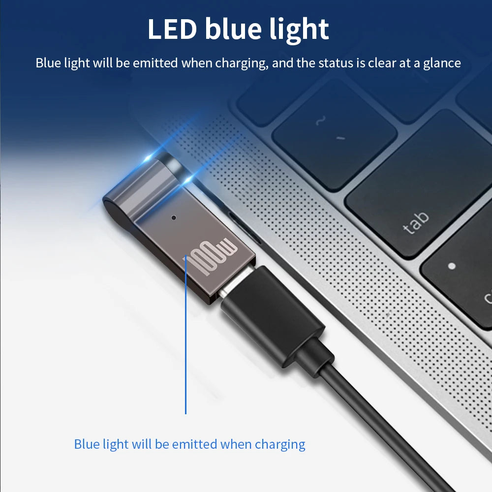 PD 100W Laptop Power Charger Converter Female Type-C To DC Male Jack Plug Supply Adapter Connector 5A For Notebook Computer PC