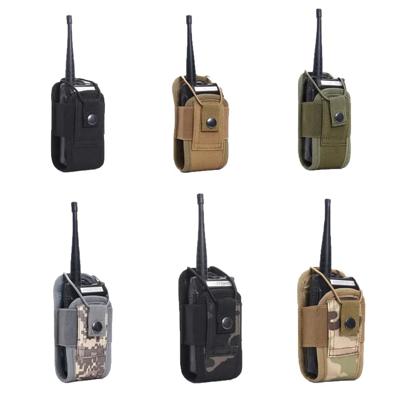 Portable Outdoor Hunting Sports Waist Bag Interphone Holster Tactical Walkie Talkie Carry Bag Radio Pouch Holder Pocket DJJPJ01