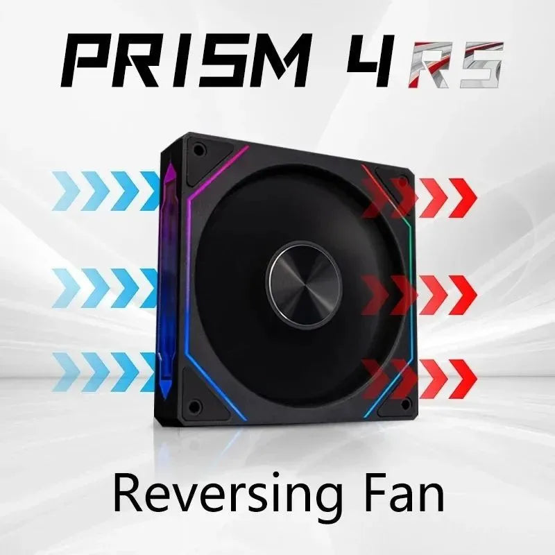 PRISM 4 RS 12cm ARGB 4 Pin Computer Case Fan Quiet Cooling 12V Large Air Volume 1200RPM for Desktop Gaming PC Build