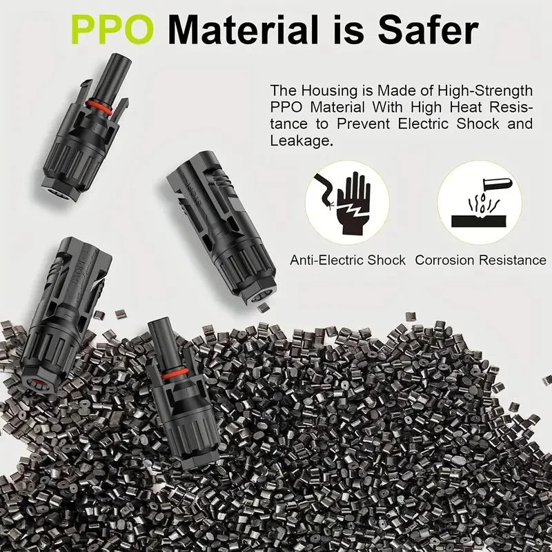 100/60/50/30/18 Pairs Solar Connectors PV Plugs 1000V 30A Solar Panel Connector Kit Available for PV/MC Cables