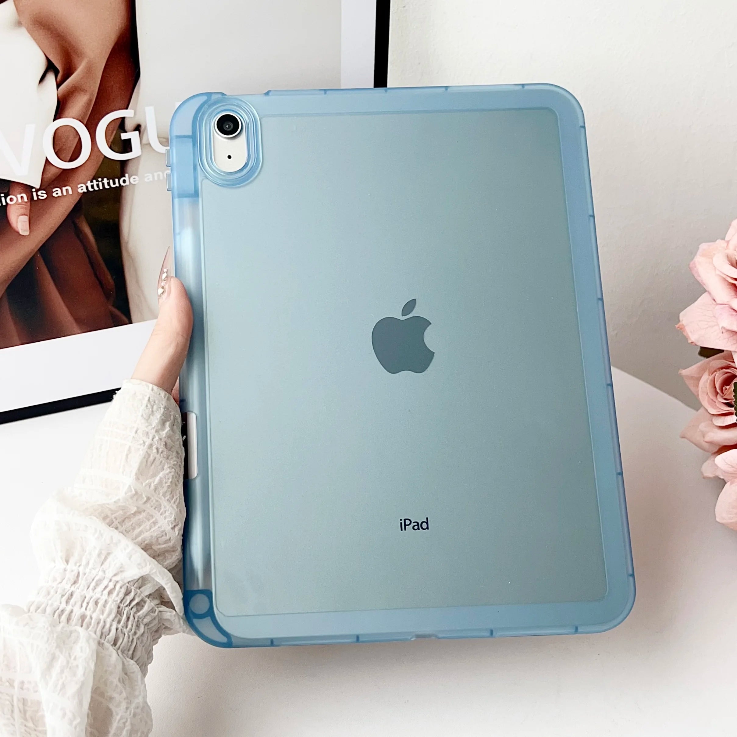 For iPad 5th 6th 9.7' 7th 8th 9th 10.2' Air 4 Air 5 Air 11 A16 2025 Pro11 10th iPad Mini 4 5 6 7 Hard PC+TPU Stand Cover Case