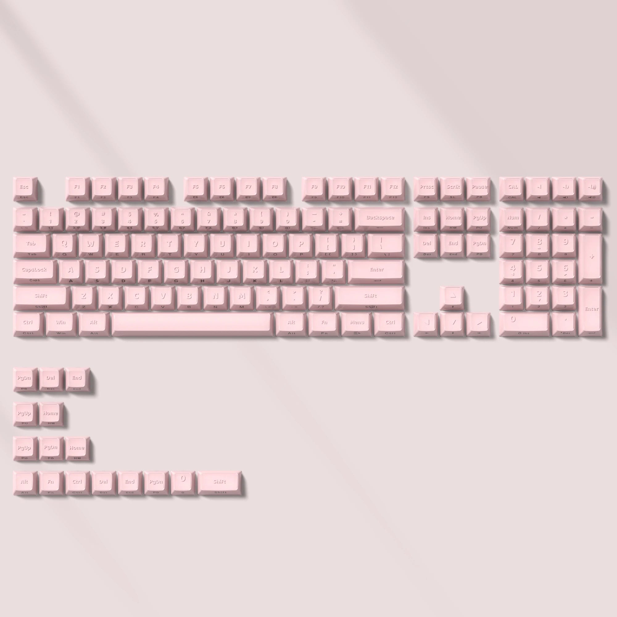 OEM Profile Pink Jello Crystal Keycap Translucent Clear Keyboard Keycap for Cherry Gateron MX Switches Mechanical Gamer Keyboard