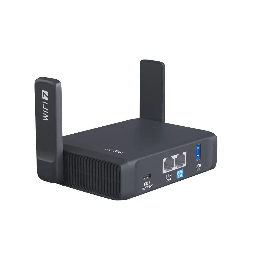 GL.iNet GL-BE3600 (Slate 7) Wi-Fi 7 Travel Router Dual-band Portable Travel Router, Pocket WiFi 7, 2.5G Router, Portable VPN Routers WiFi for Travel, Public Computer Routers, Business Trip, Mobile/RV/Cruise/Plane ﻿