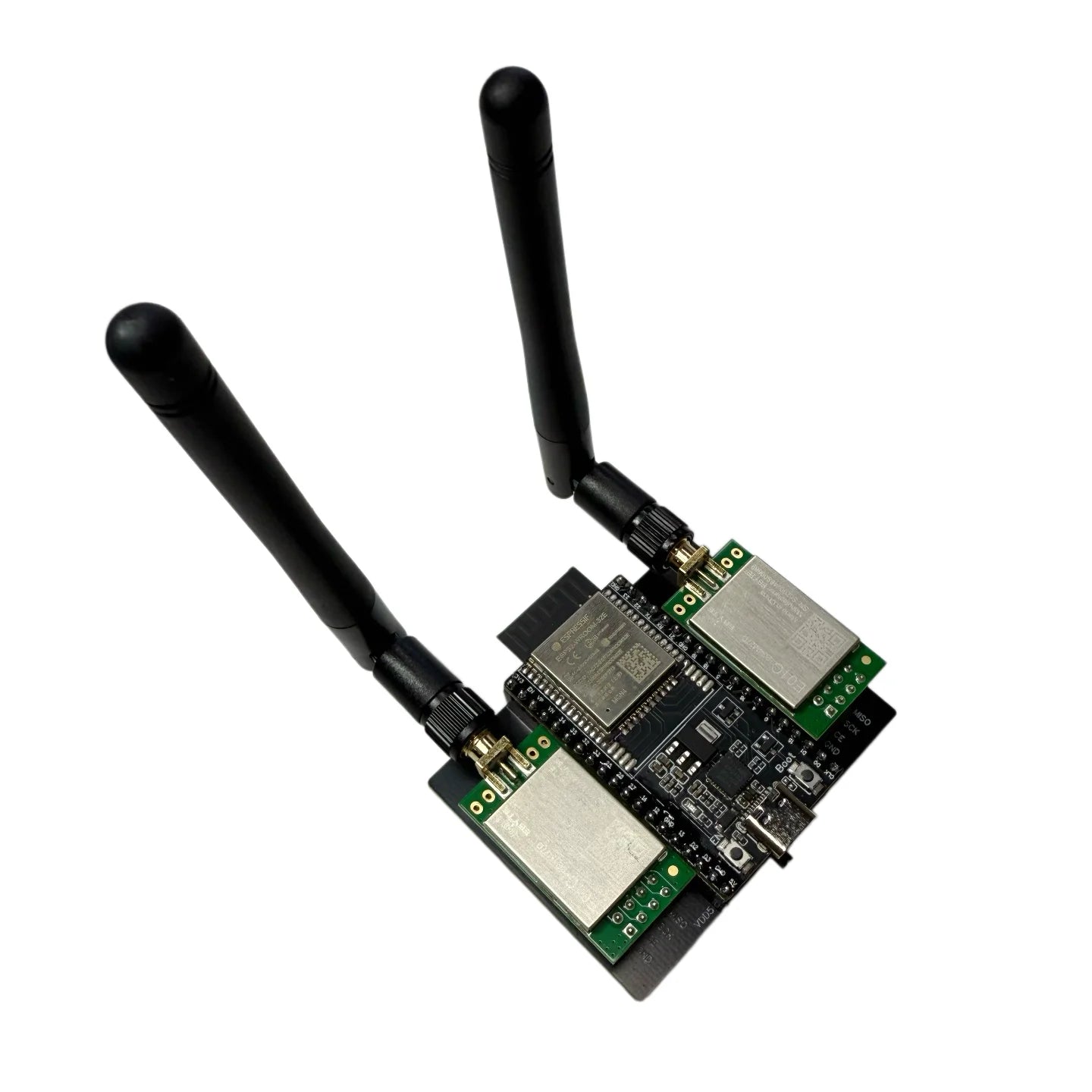 NRF24L01 High Power Version with ESP32-DevKitC+E01C 5V2A Power Supply for Long Distance 2.4G Bluetooth Testing