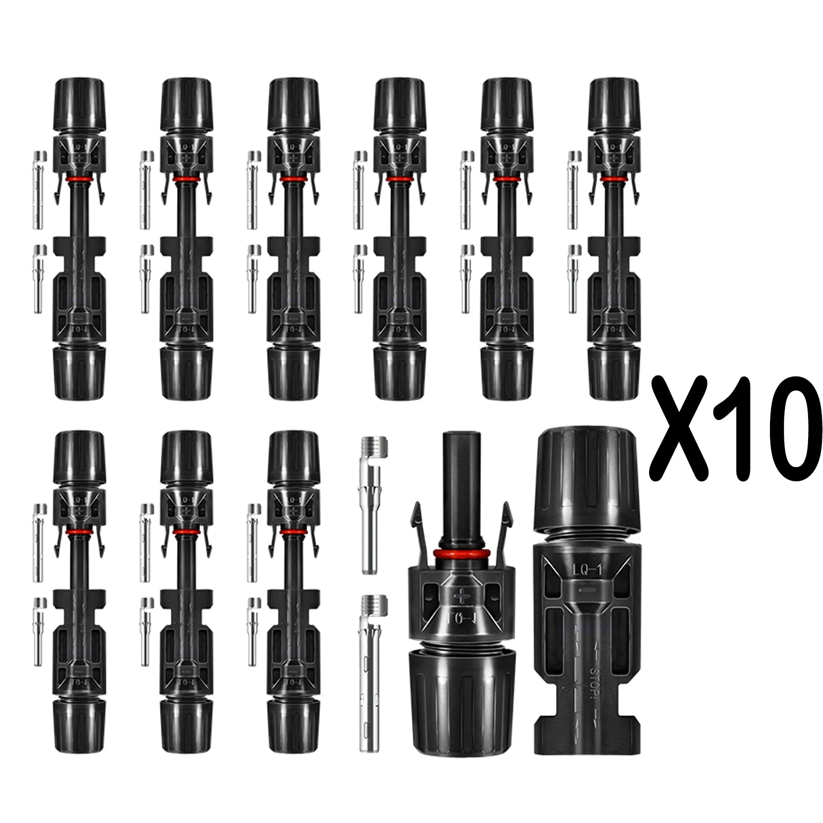 100/60/50/30/18 Pairs Solar Connectors PV Plugs 1000V 30A Solar Panel Connector Kit Available for PV/MC Cables