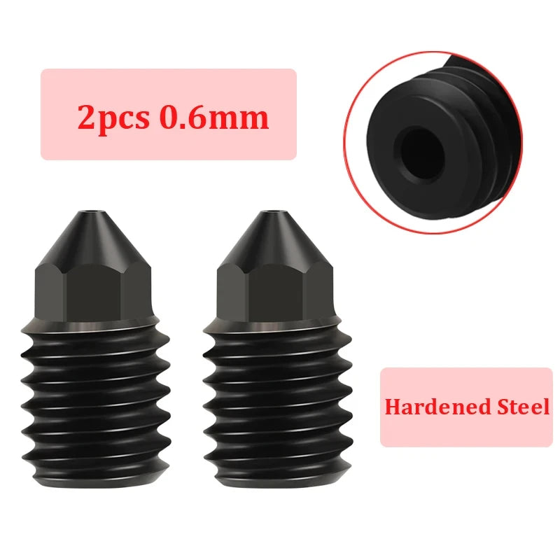 For Flashforge Adventurer 5M/5M pro Nozzle Kit Upgrade Hotend Pinting Head Quick-Detachable Nozzle Hard Steel Nozzle Kit