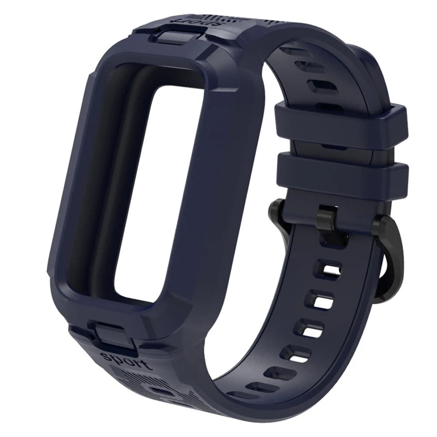 Case+Silicone Strap For Xiaomi Smart Mi Band 9 8 Active Accessories Sports Integrated Bracelet Correa+Cover For Redmi Band 3 2