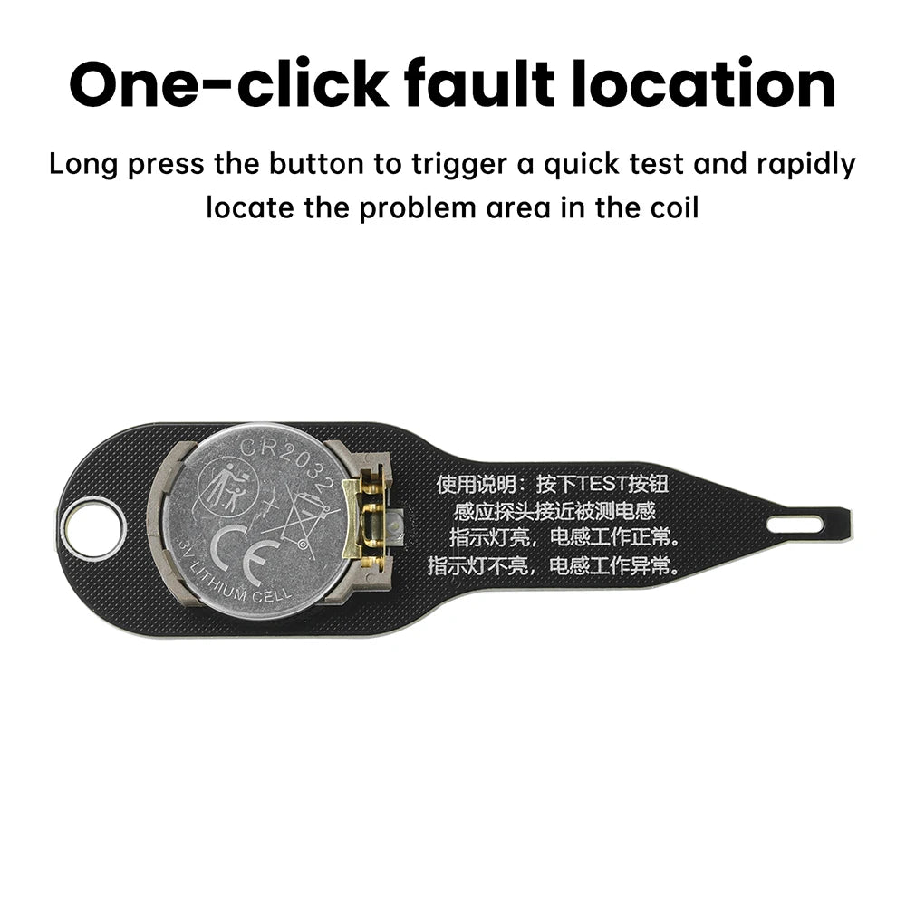 Inductance Tester Motherboard Coil Tester Inductor Detector Repair Tool Electromagnetic Induction Quick Fault Check Tool