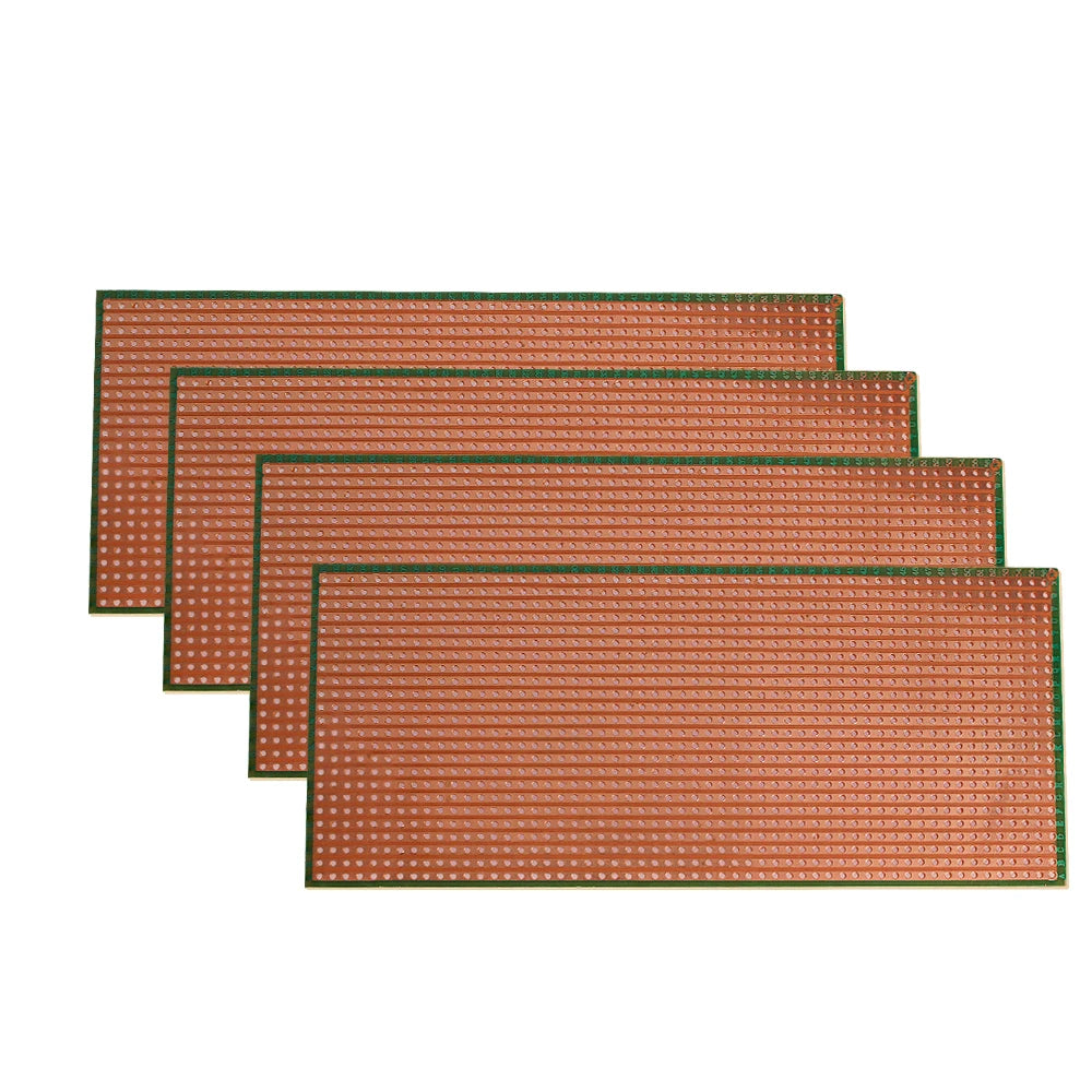 5-20PCS Universal PCB Board 6.5x14.5cm Stripboard PCB Platine Single Sided Circuit Board Yellow DIY Experiment Board for Arduino