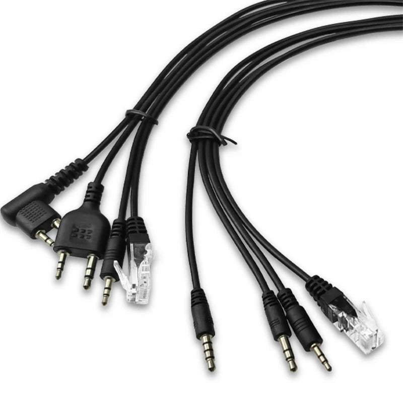 8 In 1 USB Programming Cable For Baofeng Kenwood TYT QYT Motorola AXU4100 Yaesu ICOM Walkie Talkie Radio Car Radio CD Software