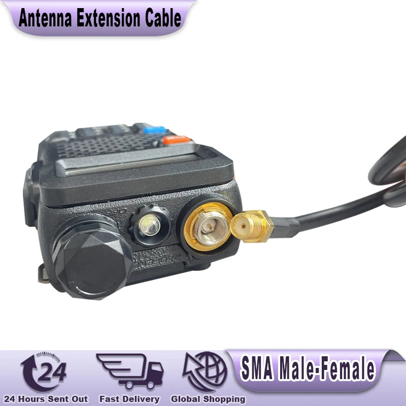 50/60/100cm Antenna Extension Cable AR-148/152 SMA Male-Female Radio Coaxial Cable For Baofeng UV-5R UV-9R UV-82 Walkie Talkie