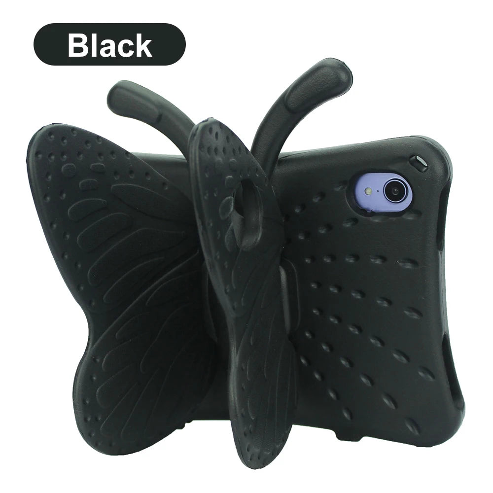 3D Butterfly Case For iPad 10.9 7th 8th 9th 10th 11" Air 5 4 3 2 1 Pro 10.5 9.7 Kids EVA Cover For iPad 2 3 4 Mini 7 6 5 4 3 2 1