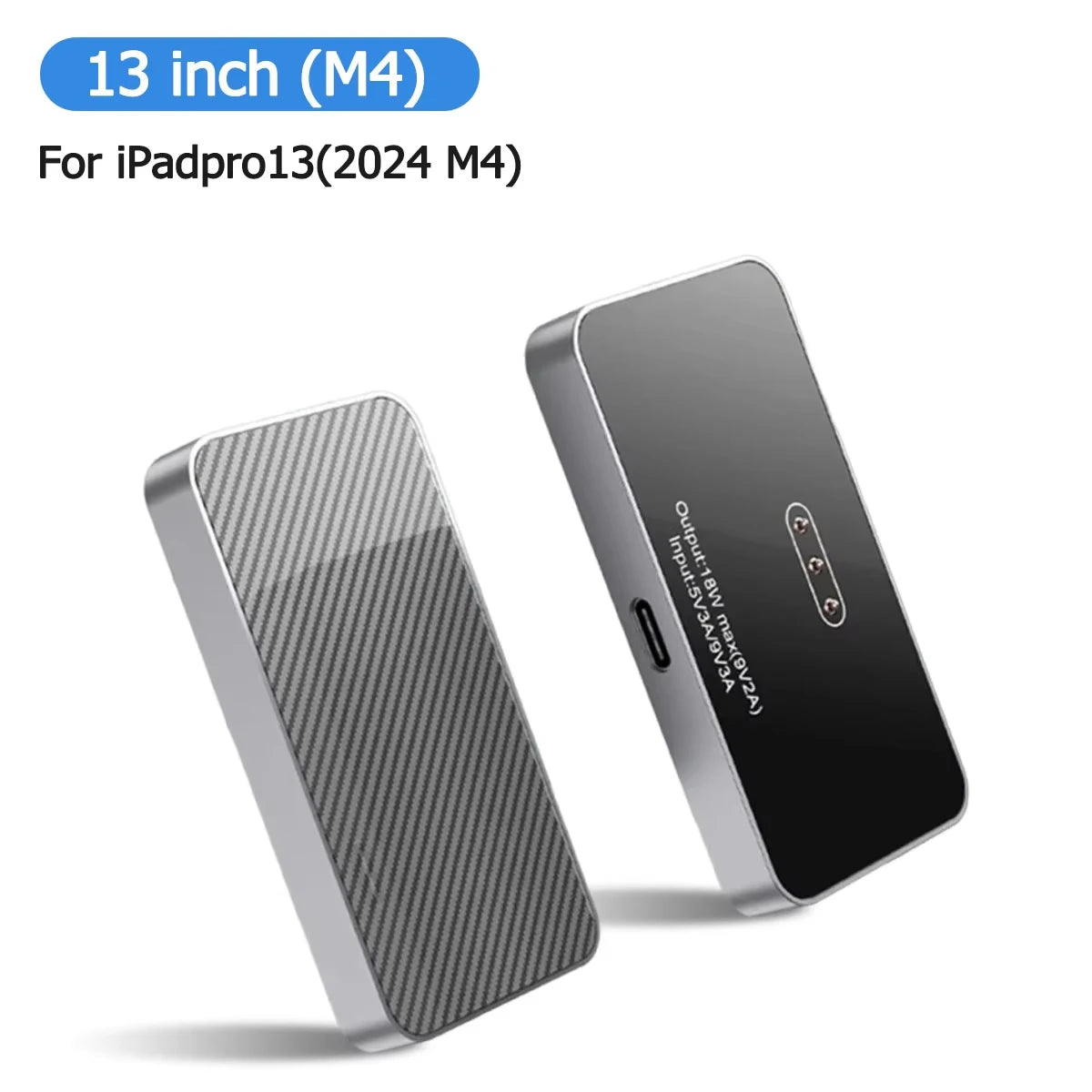 18W Magnetic Wireless Charger for iPad Pro Air 11/12.9/13 inch, Fast Smart Charger with 5.56ft USB-C Charging Cable