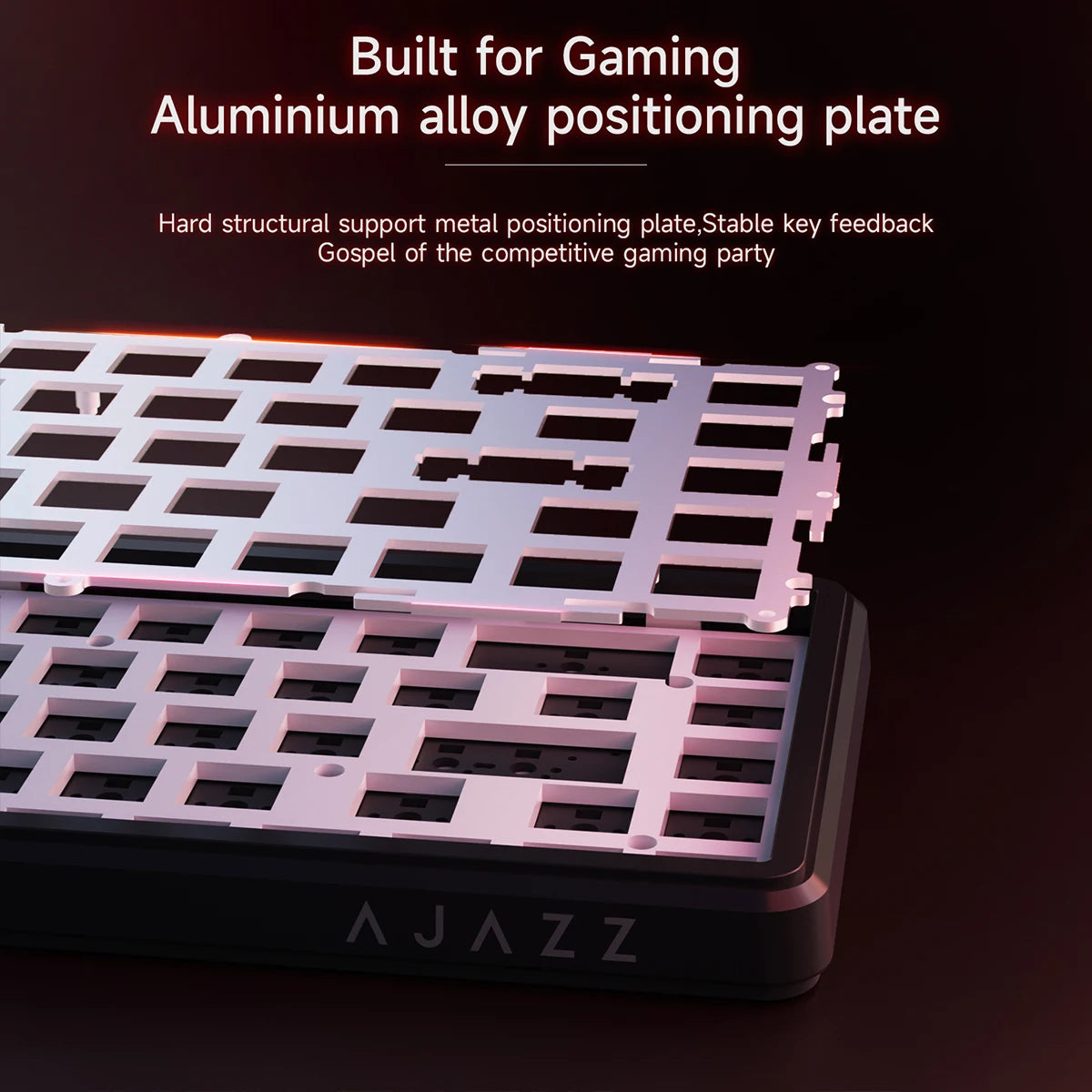 AJAZZ AK680 MAX Magnetic Axis Gaming Mechanical Keyboard 0.02mm accuracy 0.125ms ultra-low latency | 8K return rate 32K scan rate 8KHz return Quick triggering/resetting of aluminum alloy positioning plate with precision adjus