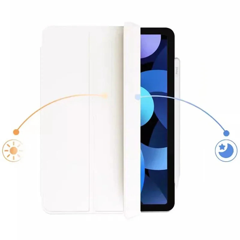 Smart Magnetic Clamp Tablet Cases for New Mini IPad Air 8 7 6 5 4 11 13 Inch M4 M3 M2 2026 IPad A19 12th Gen A16 11th 10th Case