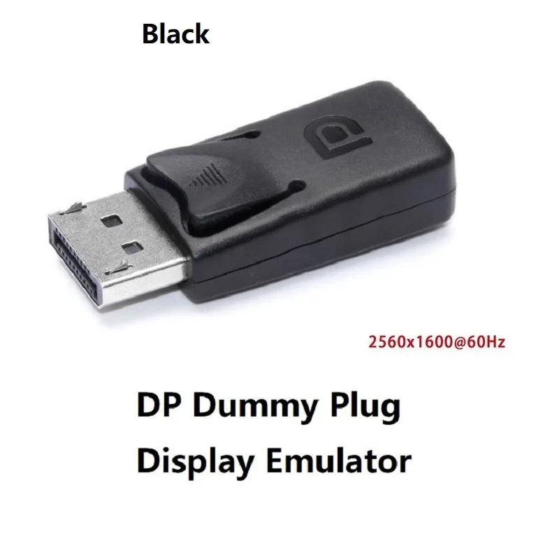 4K DP Dummy Plug Display Emulator Displayport Virtual Monitor Headless Ghost Display EDID Emulator 4K DP Virtual Display Adapter