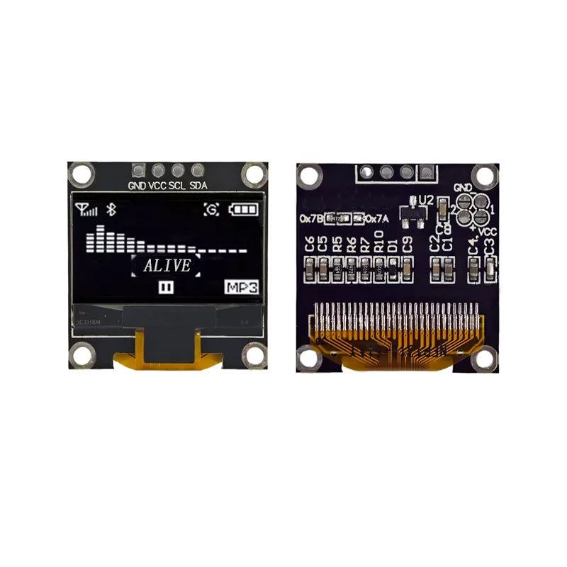 0.96 Inch OLED LCD Screen, 128x64 Dot Matrix, SSD1315 Driver Display Module