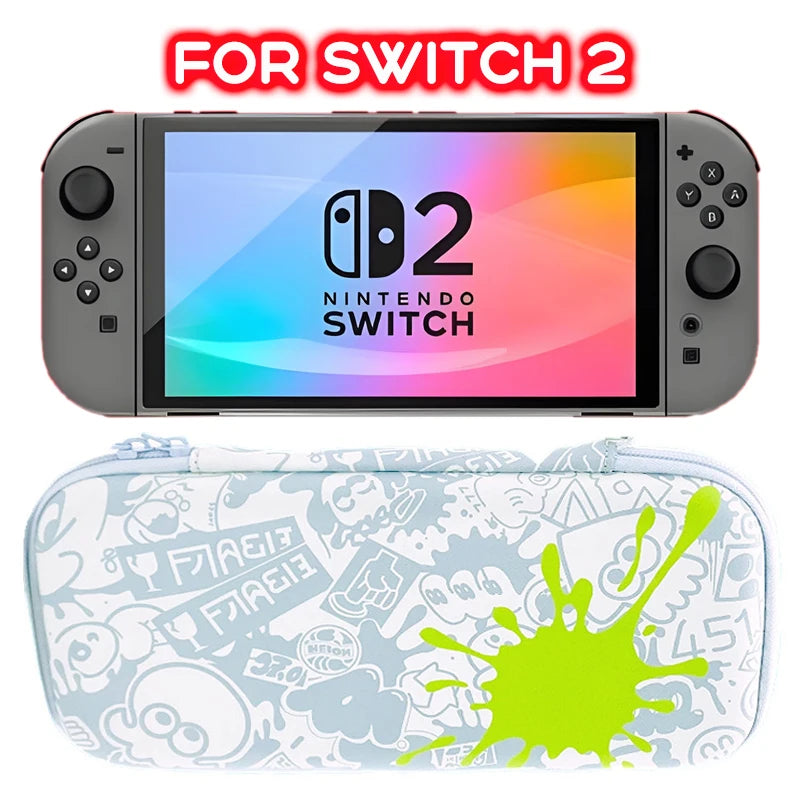 Carrying Case For Switch 2 / Switch / OLED Model, Lightweight Waterproof Protective Storage Case Pouch for NS2/NS/OLED