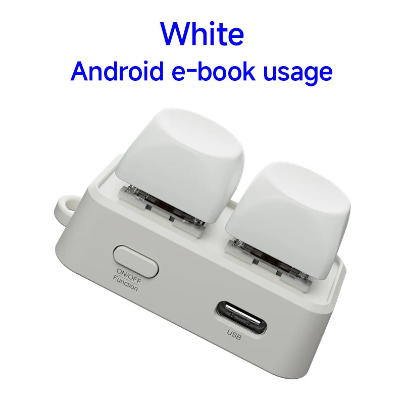 HANLINYUE Free2 Mini Bluetooth Keyboard Page Flipper Supports Android System E-book Reader Bluetooth Page Flipper Not Supports K