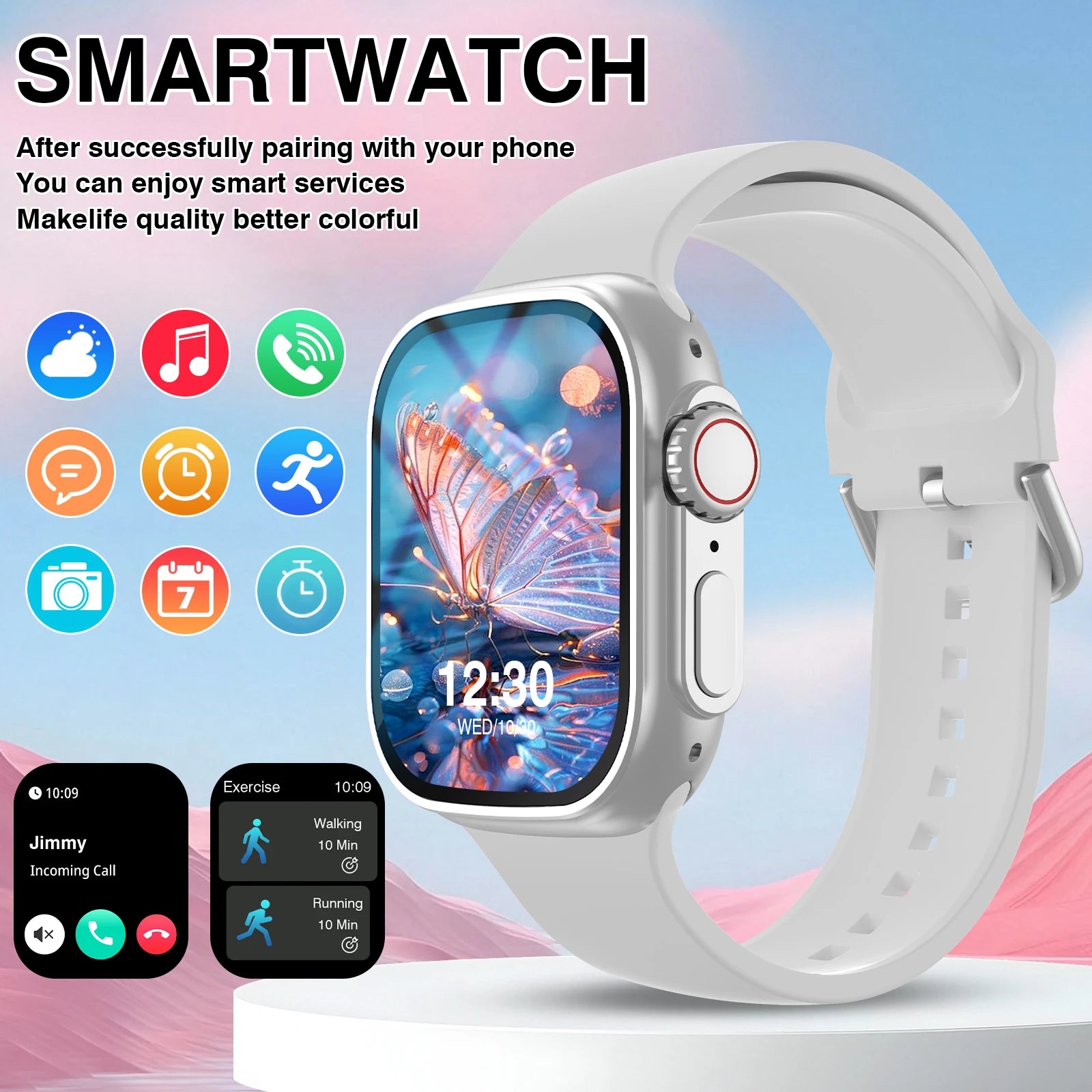 New Watch Smart Watch 49mm 2026 New Men Women  Bluetooth Call BT Music Games Wireless Charging Smartwatch