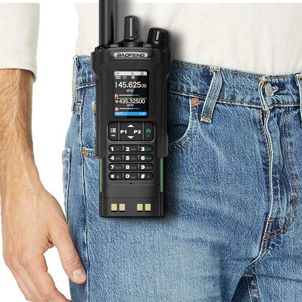 Original Baofeng UV-32/DM-32 Walkie Talkie Belt Clip Carry Holster Case For UV32/DM32 Two Way Ham Radio Accessories For Outdoor