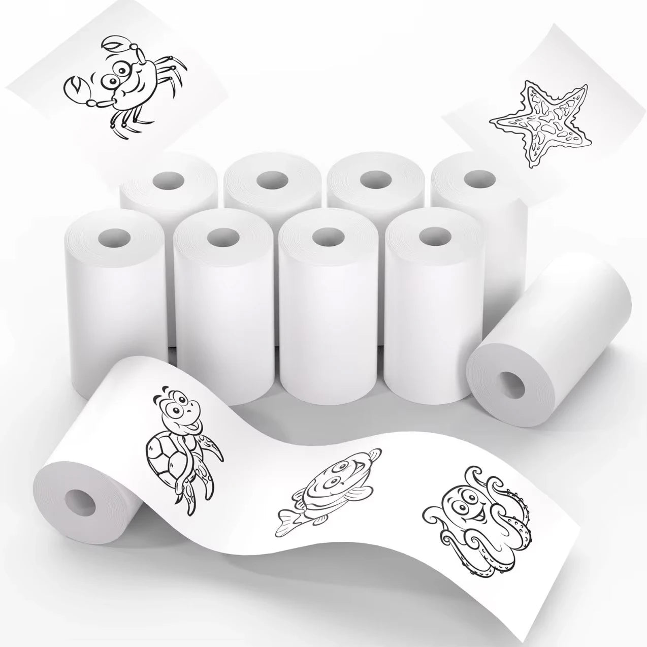 3-40Rolls 57x25MM Thermal Paper White Children Camera Instant Print Kids Camera Printing Paper Replacement Accessories Parts