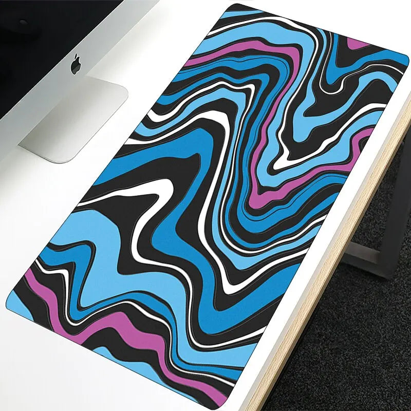 Anime Mouse Pad Large Gaming Desk Mat Extended Non-Slip Rubber Base Stitched Edge Keyboard Mat Kawaii Mousepad for Laptop Gamer