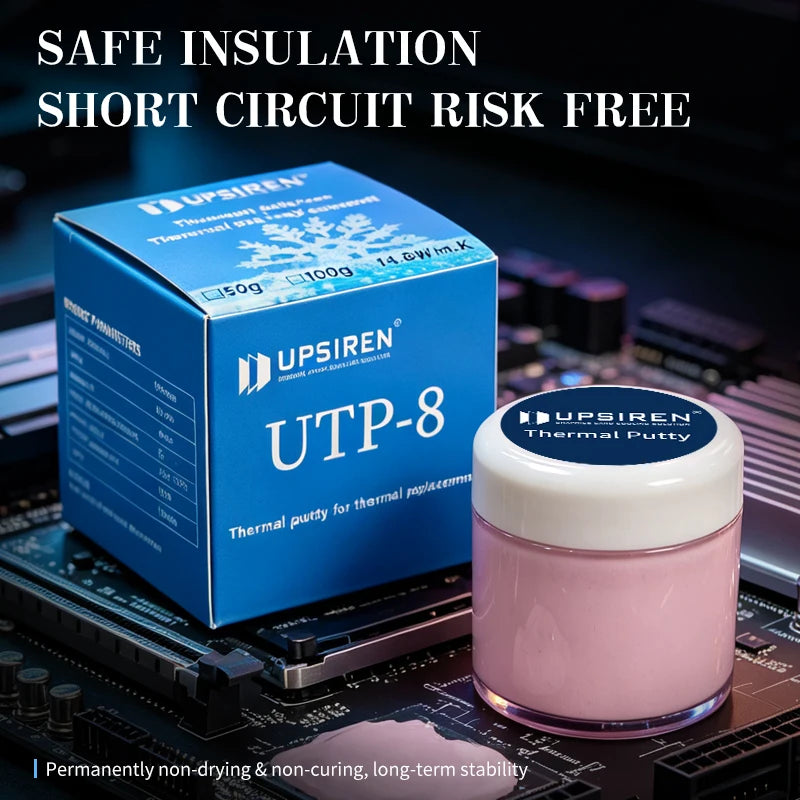 UPSIREN Thermal Putty UTP-8 For VGA GPU IC Processor Rapid Cooling Thermal Pad Replacement Heat Blocking Putty High Performance