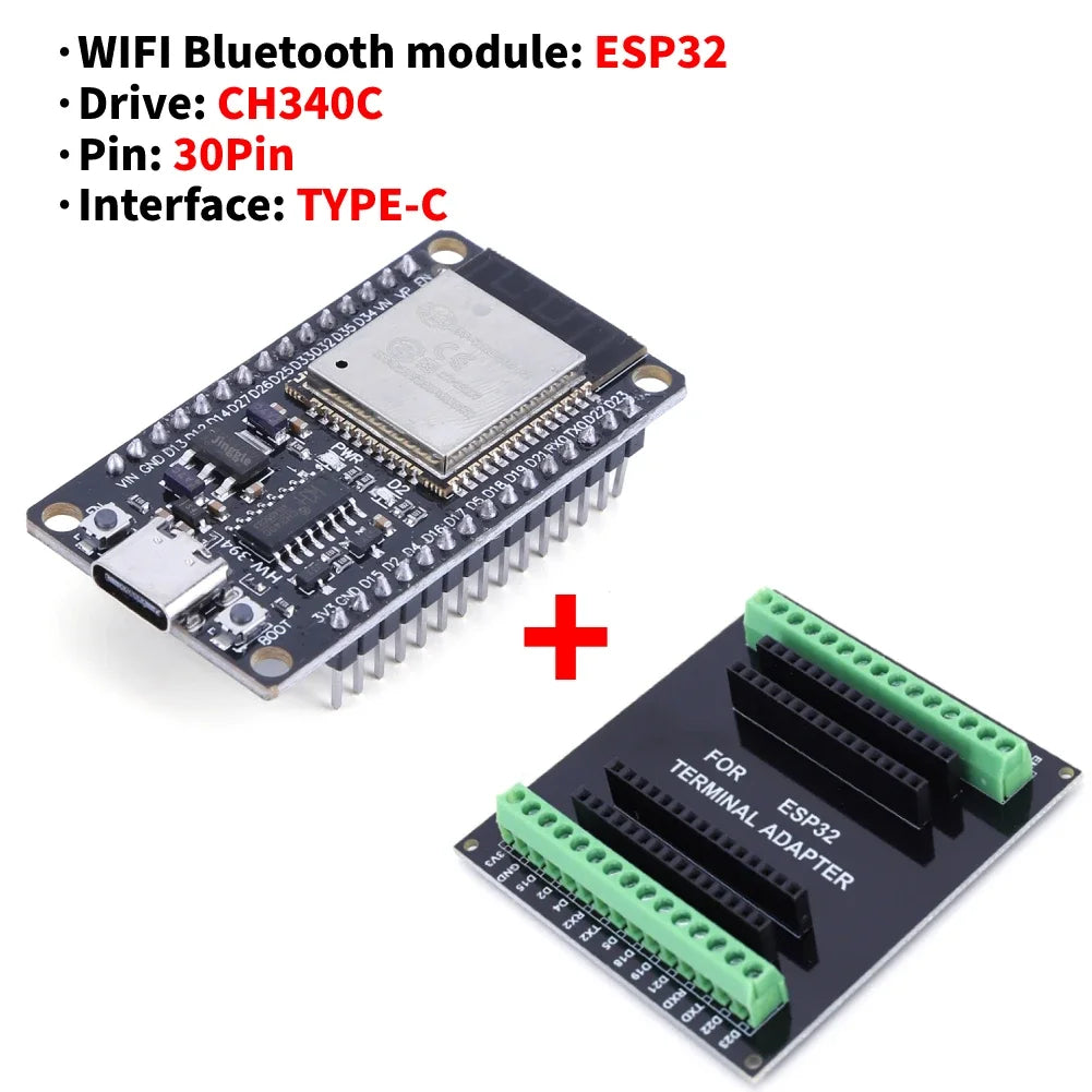 ESP32 Development Board Expansion Board Compatible WiFi Bluetooth module NodeMCU-32S Lua Ultra-Low Power Expansion Board 30Pin