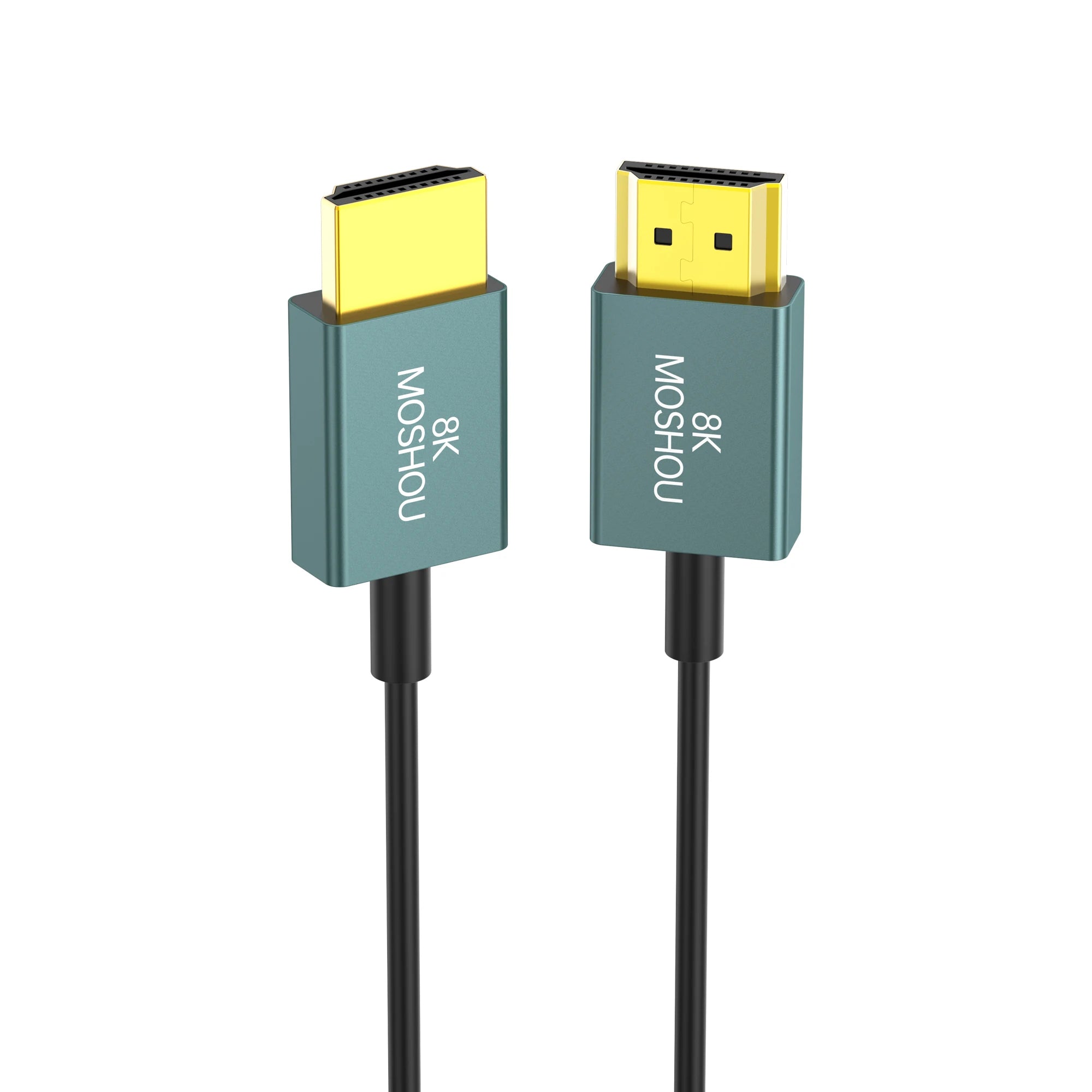 MOSHOU Ultra Thin 8K HDMI 2.1 90 Degree Down Angle Cable Flexible Slim High Speed Cord Support 4K@120Hz 8K@60Hz for TV HDTV PS5